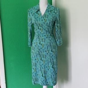 Atomic age rockabilly vintage wrap dress